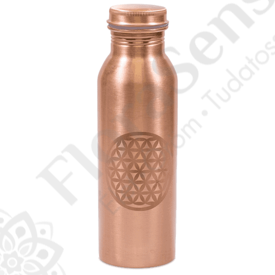 Élet virága réz ivópalack - gravírozott - 750 ml Élet virága réz ivópalack - gravírozott - 750 ml